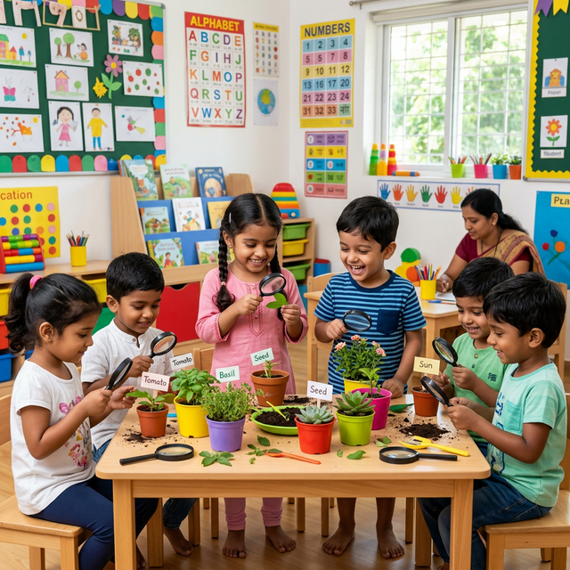 Children learning at The Nurturing Roots