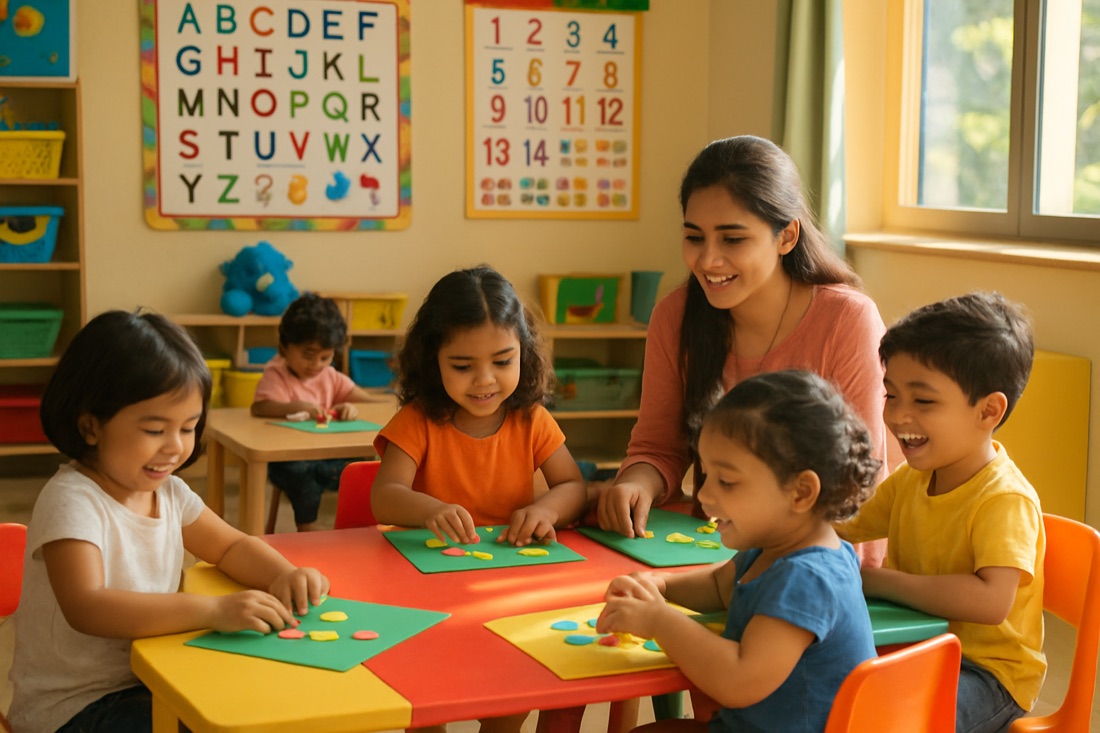 Preschool and daycare classroom at The Nurturing Roots Nerul East, Navi Mumbai