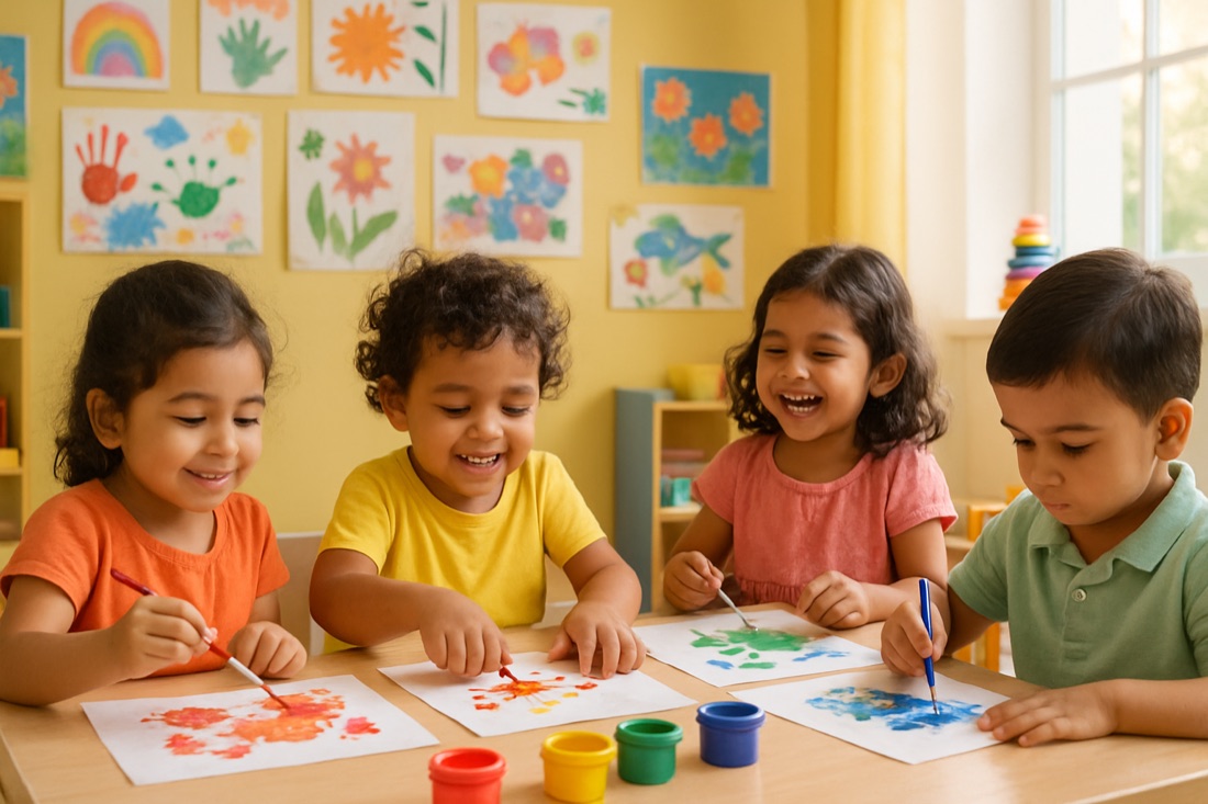 Daycare facilities at The Nurturing Roots Ulwe preschool